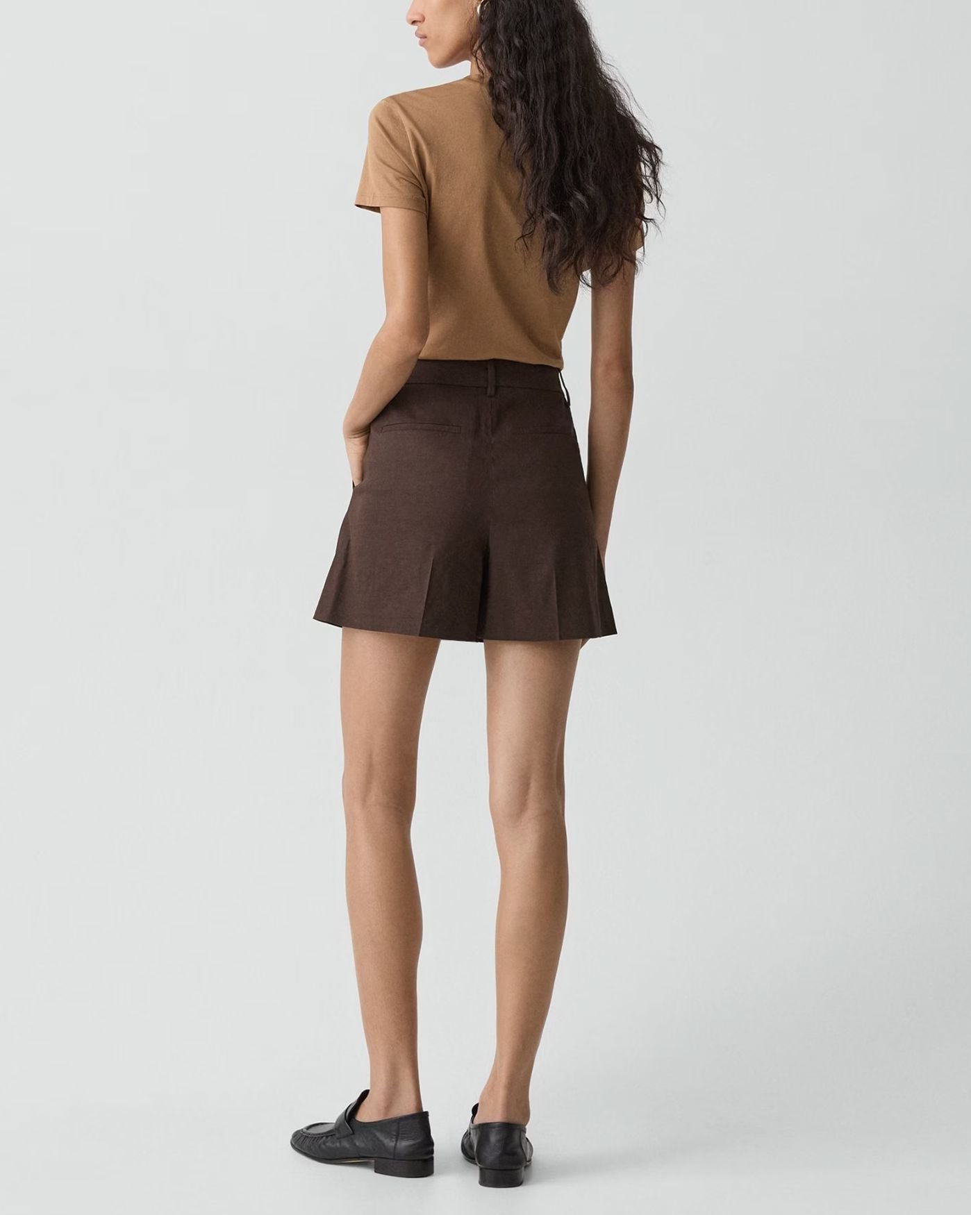 Fluid Pleat Short-Bottoms-Uniquities