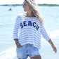 Beach Stripe Crew-Sweaters-Uniquities
