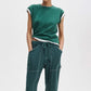 Distressed Wash Kelly Boxy Tee-Tee Shirts-Uniquities