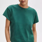 Distressed Wash Kelly Boxy Tee-Tee Shirts-Uniquities