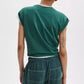 Distressed Wash Kelly Boxy Tee-Tee Shirts-Uniquities