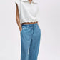 Vintage Terry Half Zip Muscle-Tops/Blouses-Uniquities