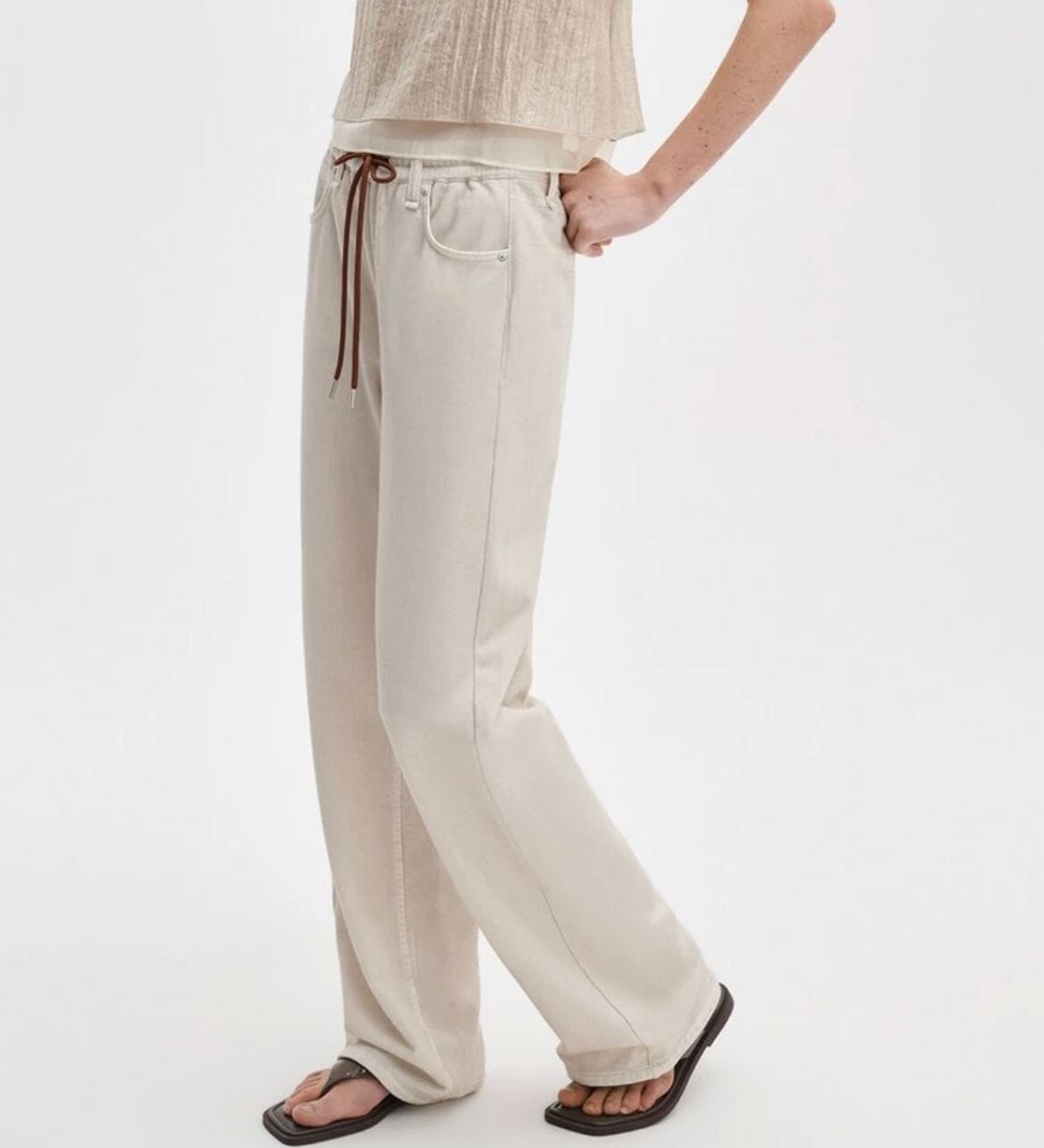 Miramar Terry Drawcord Pant-Bottoms-Uniquities