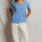 Hendrix Boxy V Neck Tee-Tops/Blouses-Uniquities