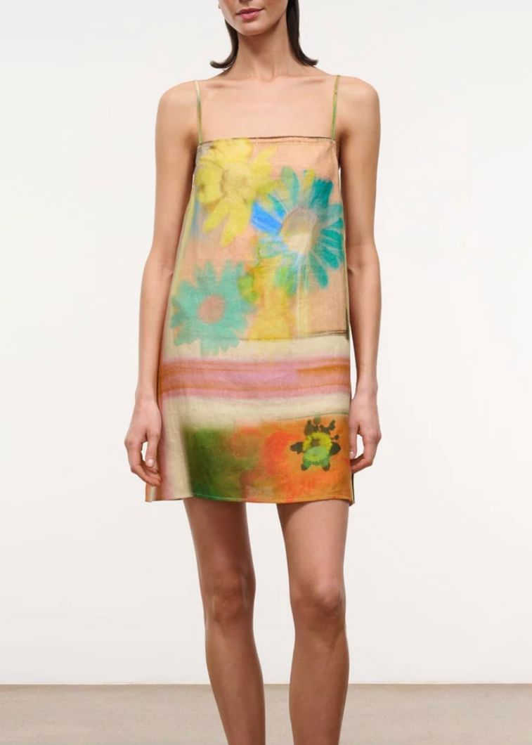 Laura Linen Mini Dress-Dresses-Uniquities