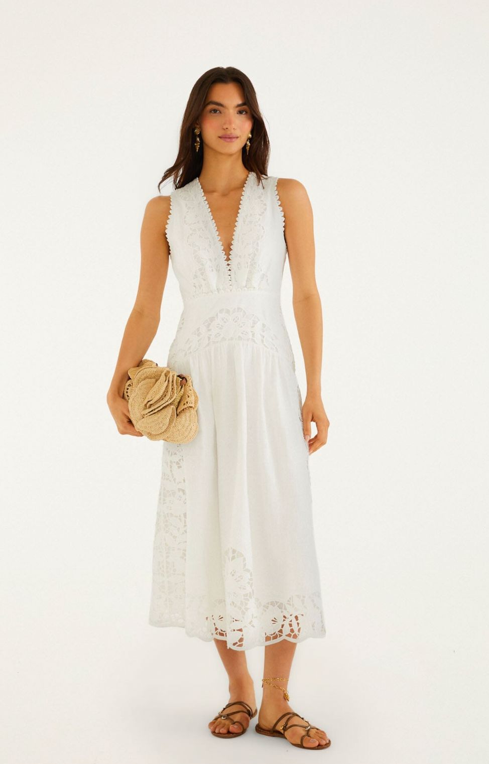 Richilieur Sleveless Midi Dress-Dresses-Uniquities