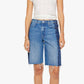 Mid Rise Maven Bermuda Fray-Denim-Uniquities
