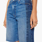 Mid Rise Maven Bermuda Fray-Denim-Uniquities