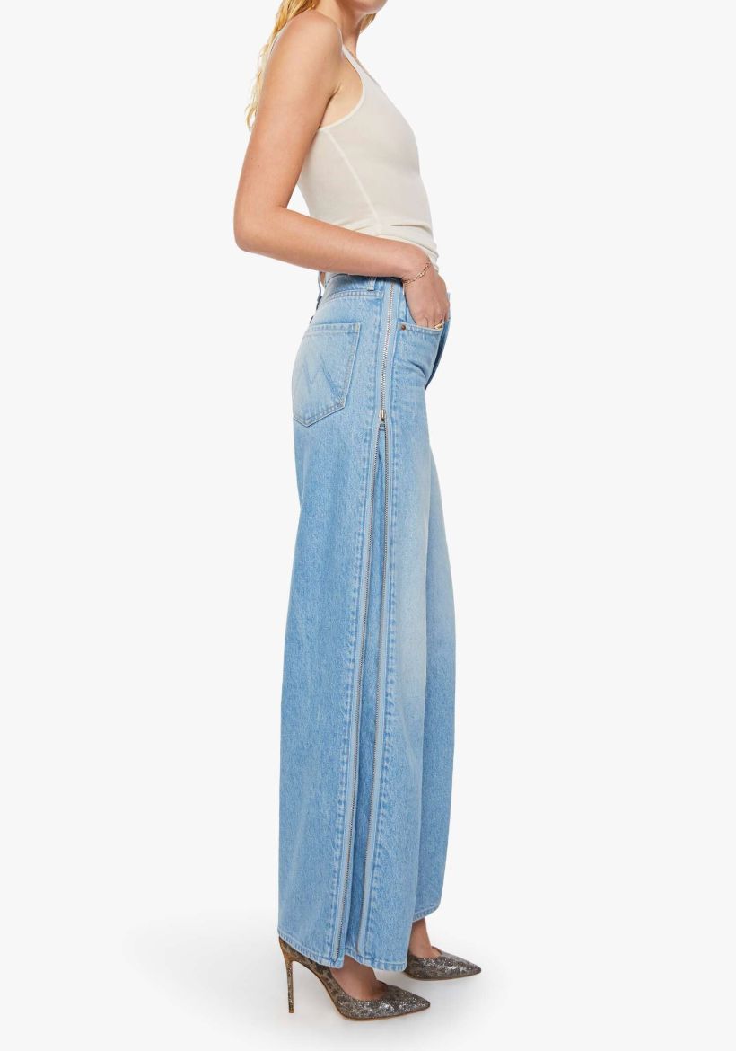 Side Zip Slung Sugar Cone Snk-Denim-Uniquities