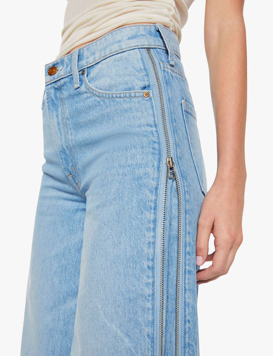 Side Zip Slung Sugar Cone Snk-Denim-Uniquities