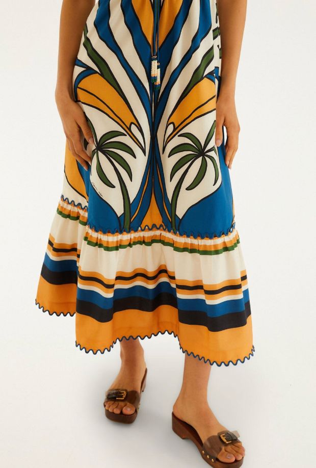 Tropical Graphic Maxi Dress-Dresses-Uniquities