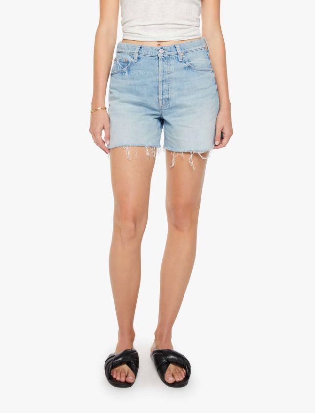 Extra Mile Short Fray-Denim-Uniquities