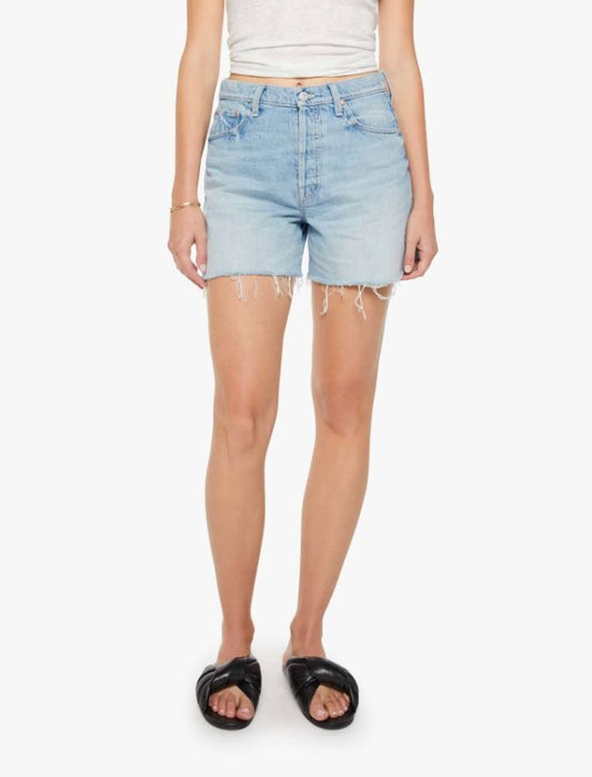 Extra Mile Short Fray-Denim-Uniquities