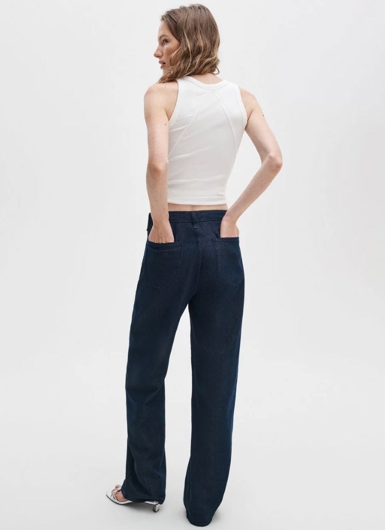 Phoebe Drawstring Wide-Leg Jean Denim Rag And Bone 