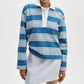 Kelly Stripe Long Sleeve Polo-Tops/Blouses-Uniquities