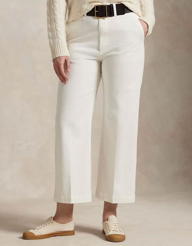 Chino Wide Leg Pant-Bottoms-Uniquities