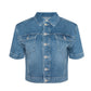 Kirstie Short Sleeve Crop Jacket-Tops/Blouses-Uniquities