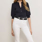 Coralee Top Tops/Blouses Veronica Beard 