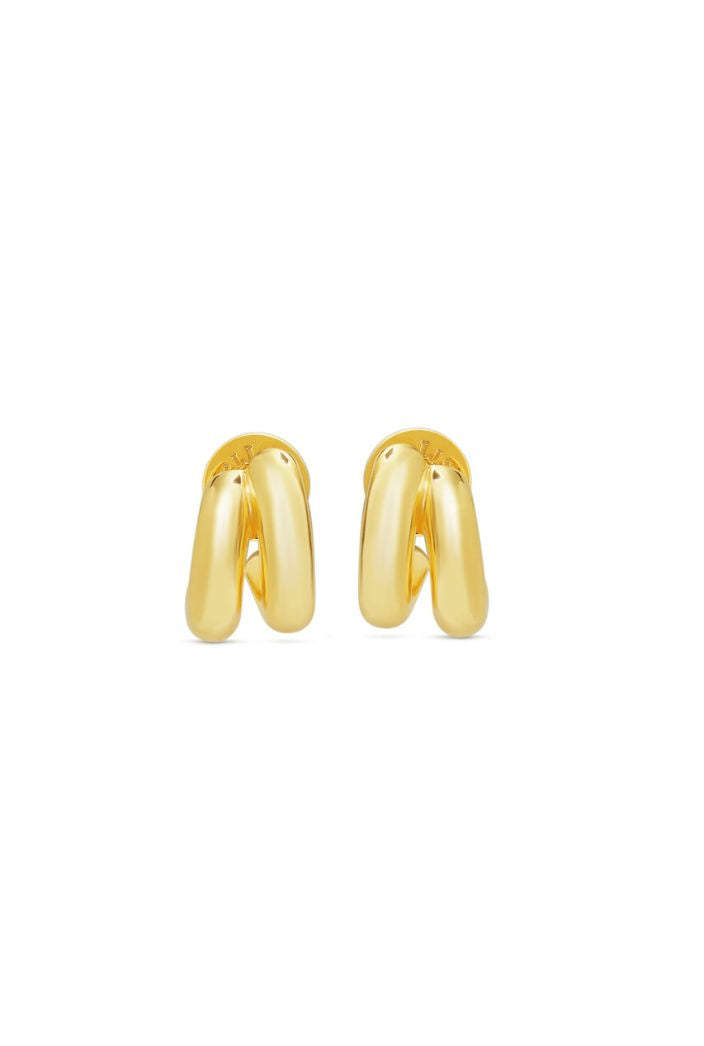 Double Huggie Earrings-Jewelry-Uniquities