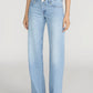Gray In Dodger Offset Hem-Denim-Uniquities