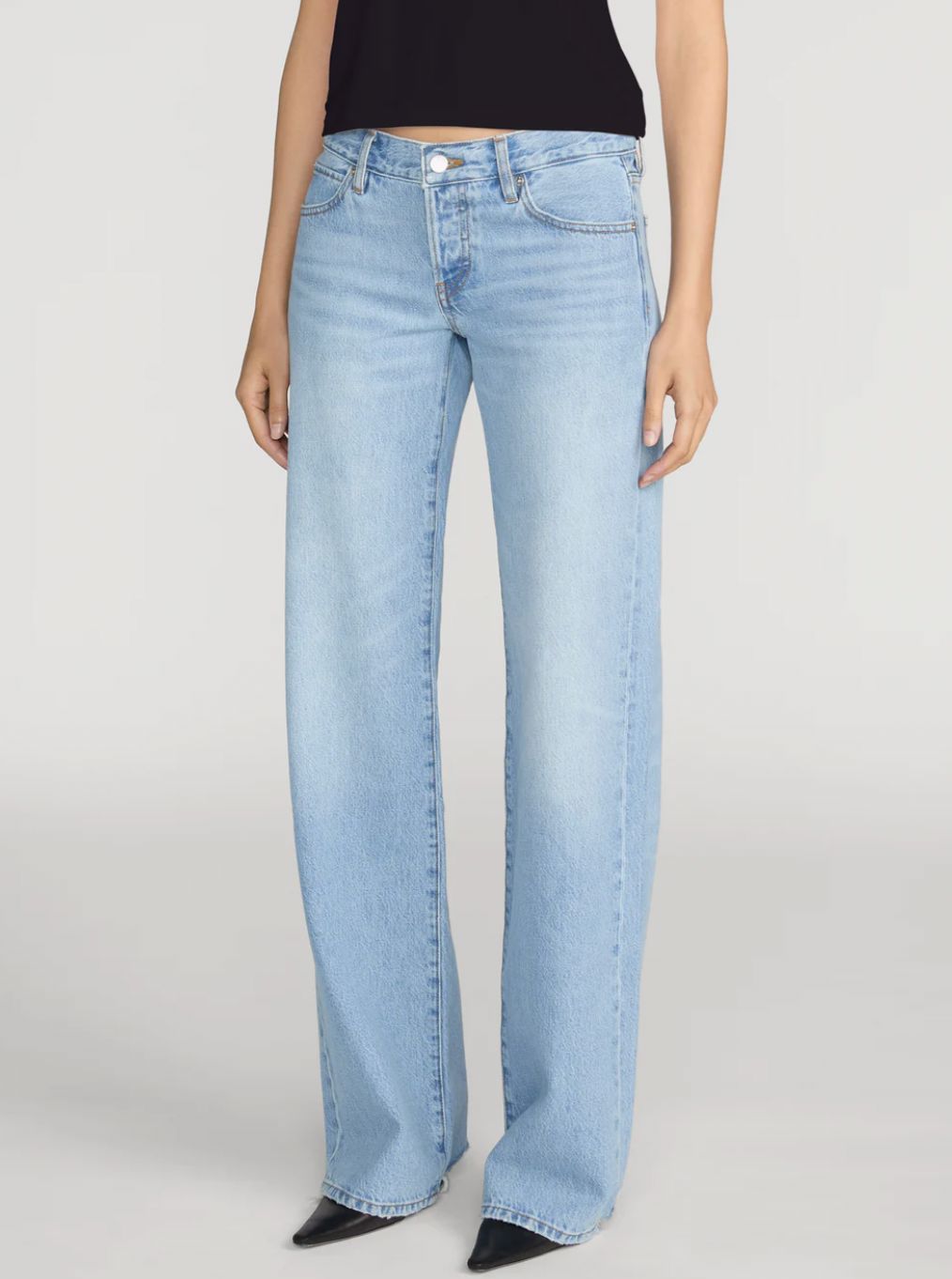 Gray In Dodger Offset Hem-Denim-Uniquities