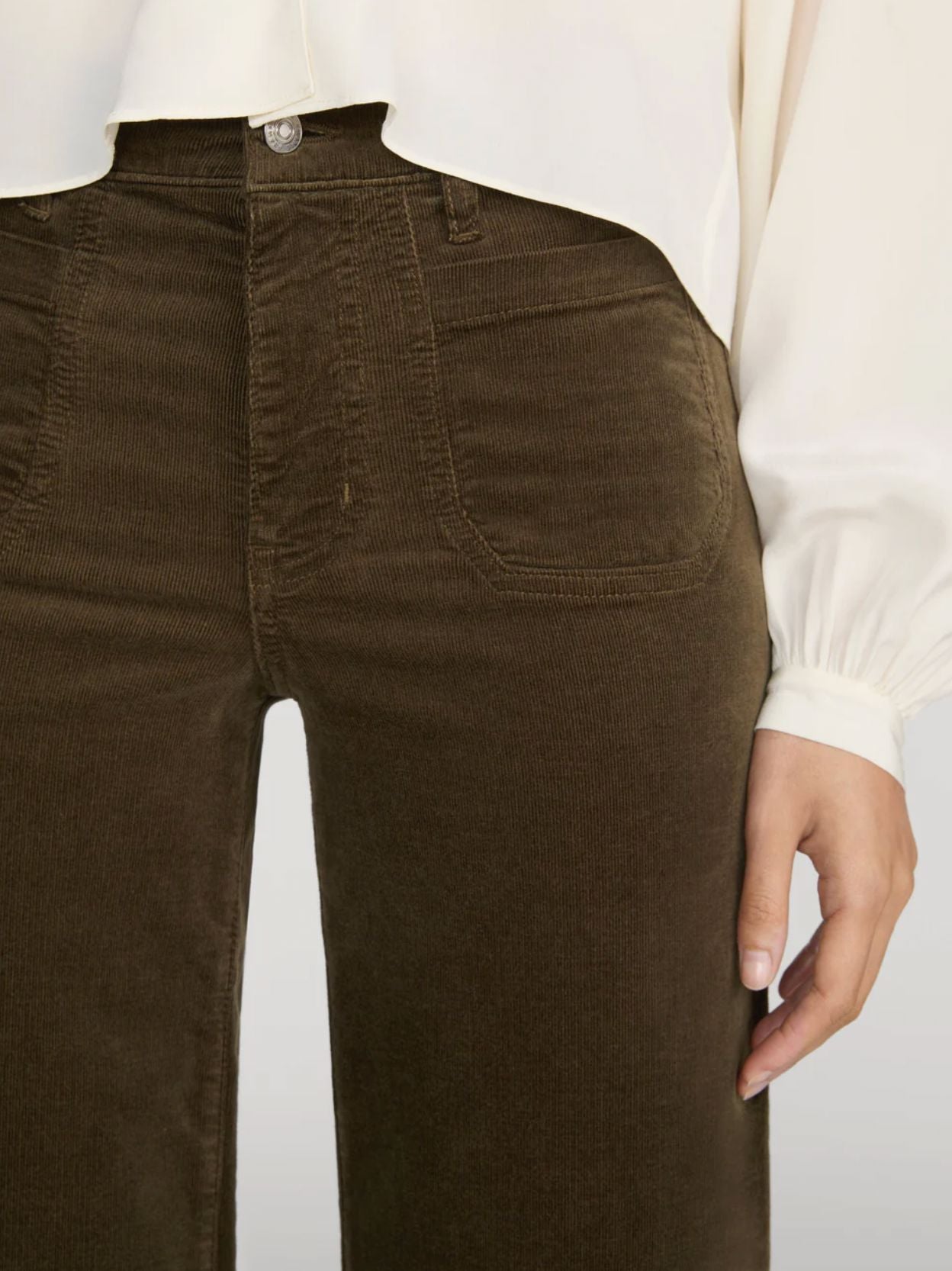 Le Slim Palazzo Pocket Corduroy-Bottoms-Uniquities