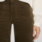 Le Slim Palazzo Pocket Corduroy