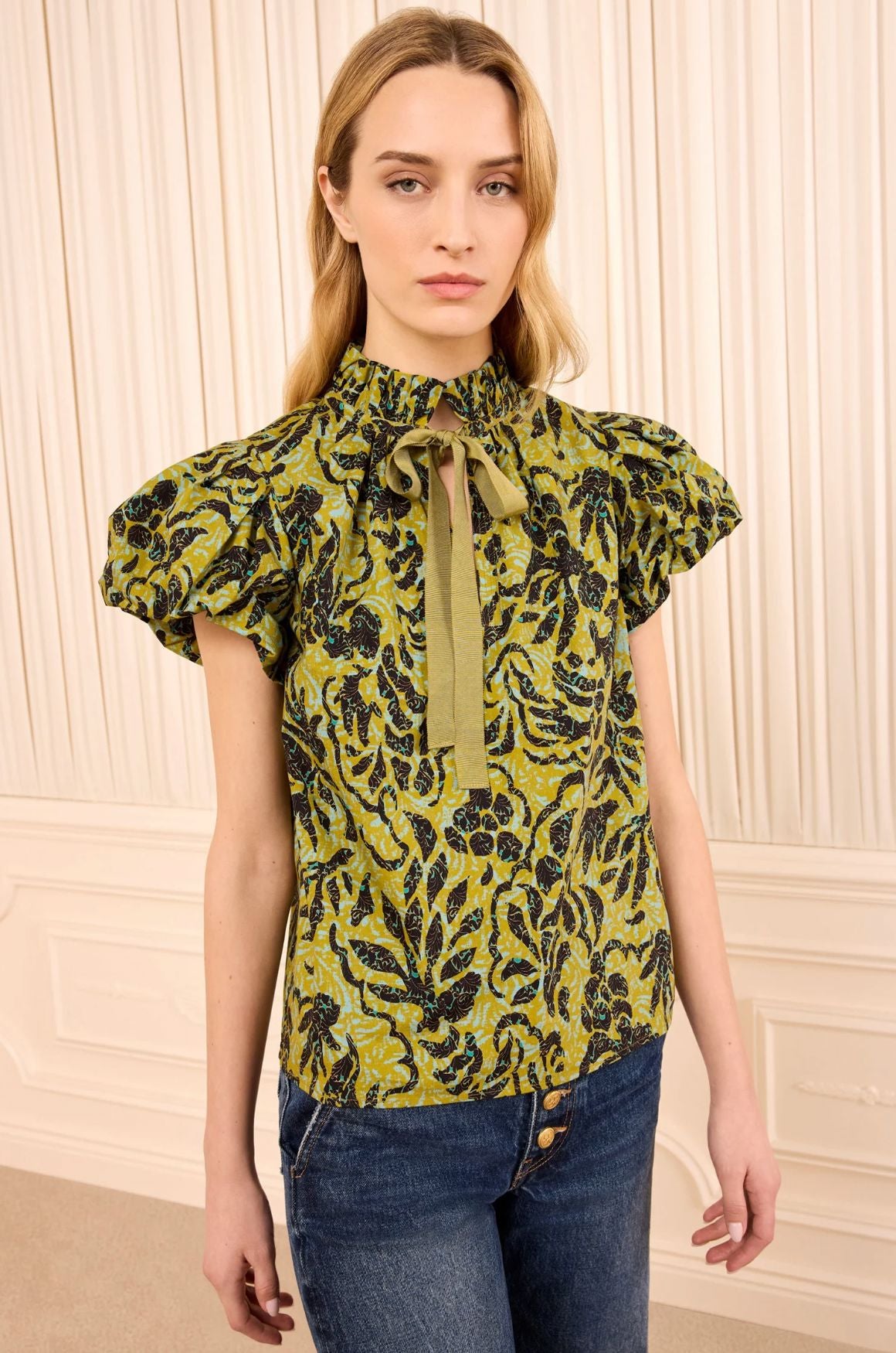 Estela Short Sleeve Cotton Top Tops/Blouses Ulla Johnson 