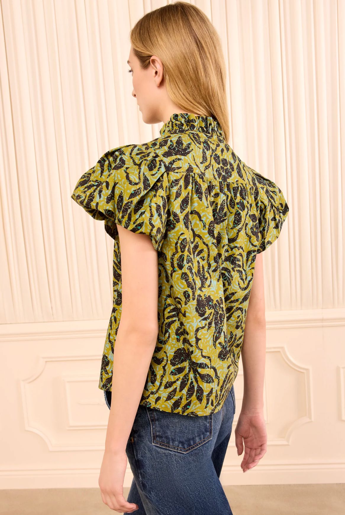 Estela Short Sleeve Cotton Top Tops/Blouses Ulla Johnson 