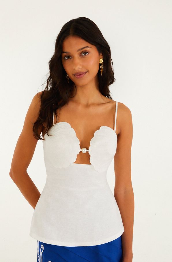Shell Bust Peplum Blouse-Tops/Blouses-Uniquities