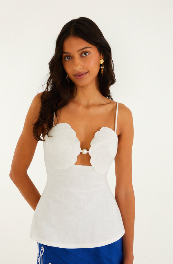 Shell Bust Peplum Blouse
