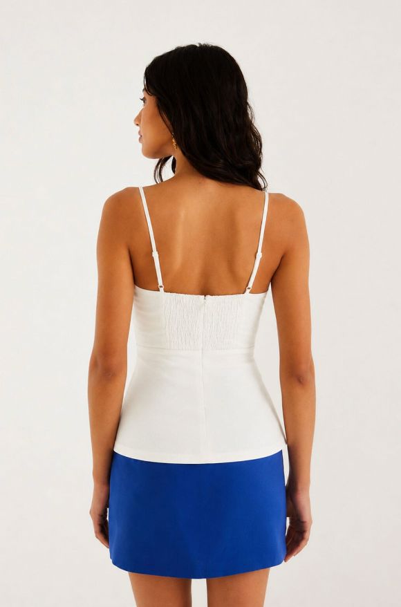 Shell Bust Peplum Blouse-Tops/Blouses-Uniquities