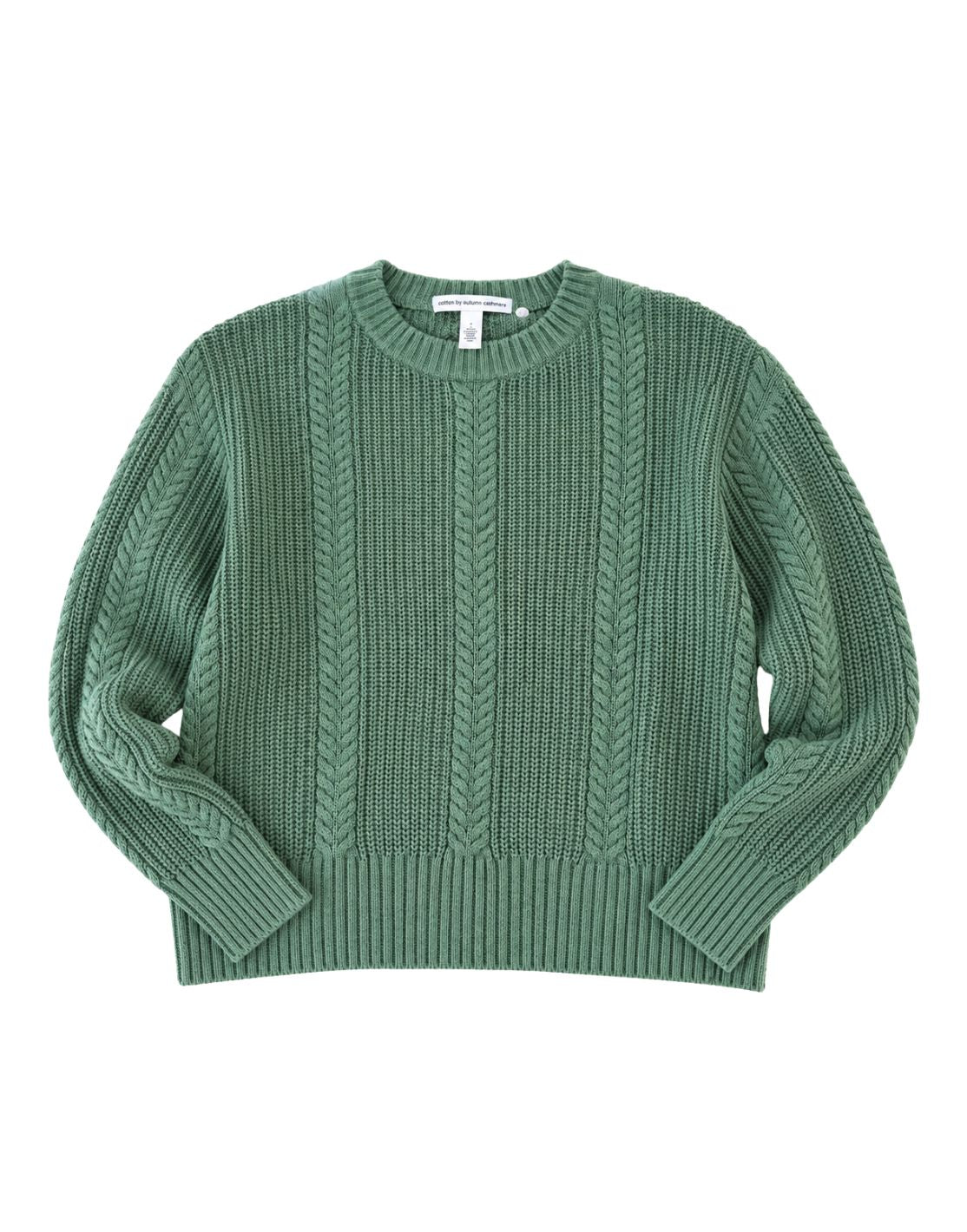 Solid Shaker Cable Crew-Sweaters-Uniquities