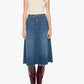 Circle Midi Fray-Bottoms-Uniquities