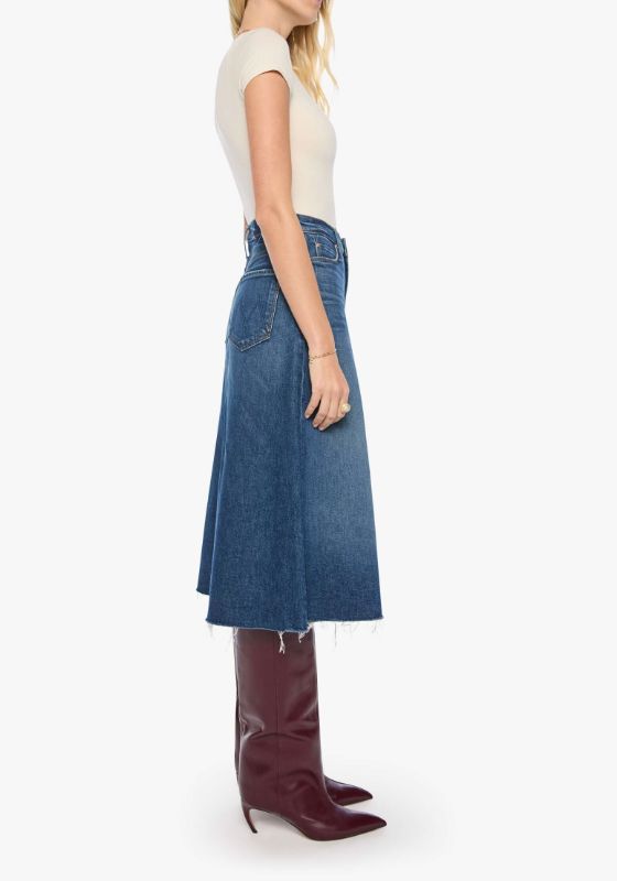 Circle Midi Fray-Bottoms-Uniquities