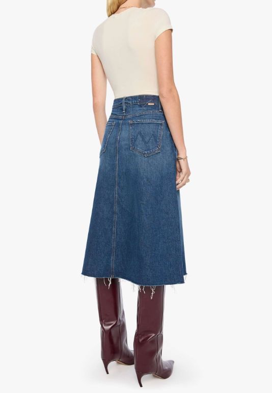 Circle Midi Fray-Bottoms-Uniquities