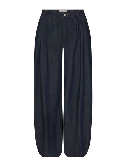 Denim Balloon Pant-Denim-Uniquities
