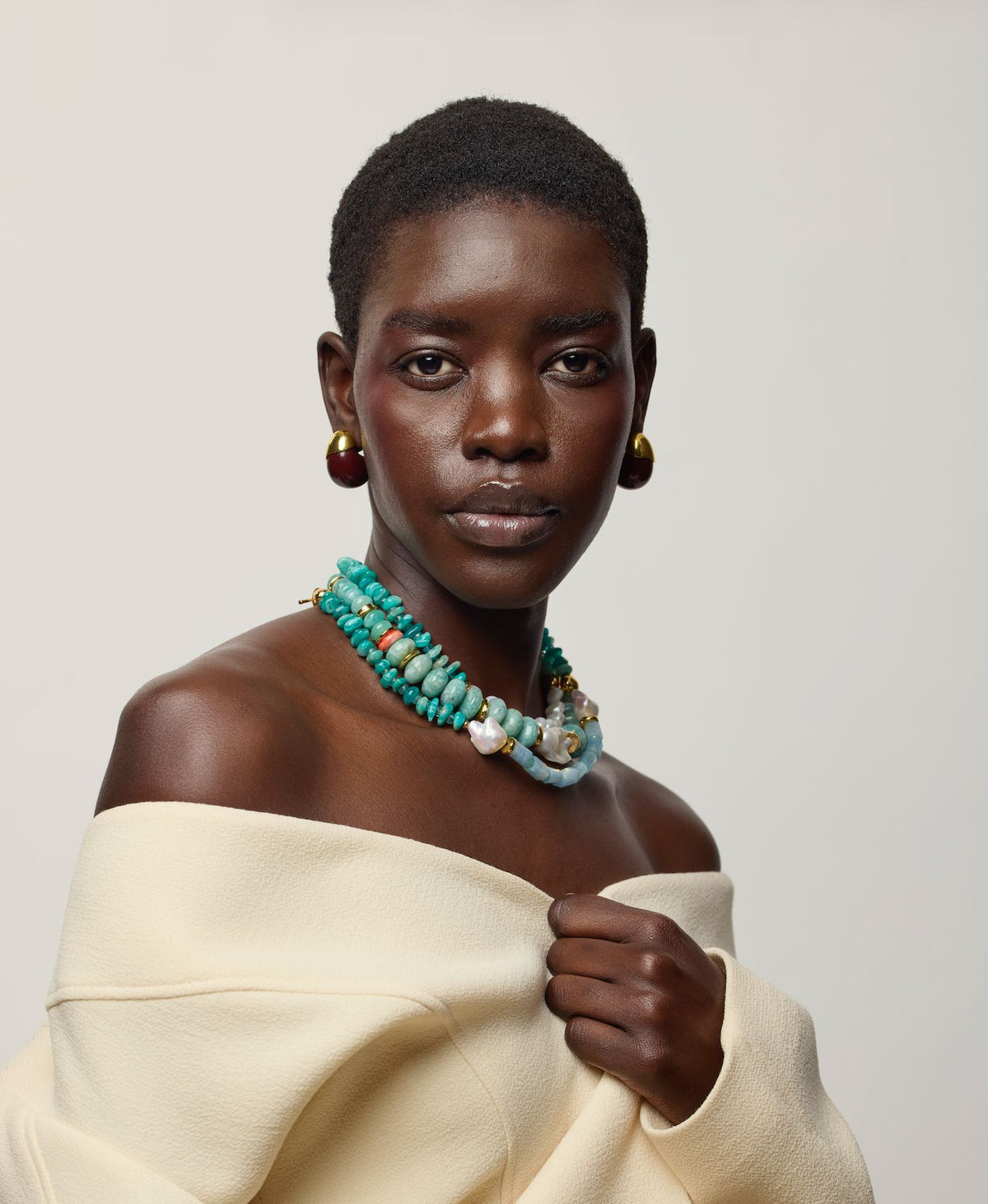 Cabana Necklace in Calder Garden-Jewelry-Uniquities