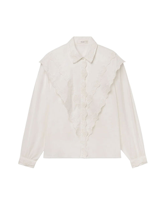 Poplin Equestrian Shirt-Tops/Blouses-Uniquities