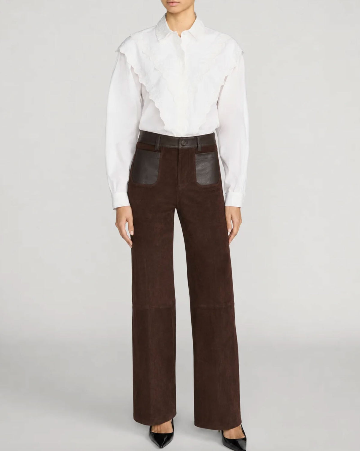 Poplin Equestrian Shirt-Tops/Blouses-Uniquities