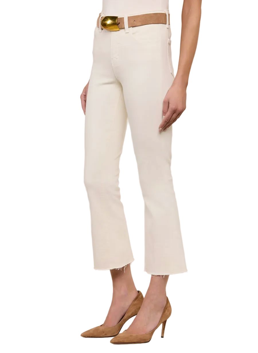 Kendra High Rise Crop Flare-Denim-Uniquities
