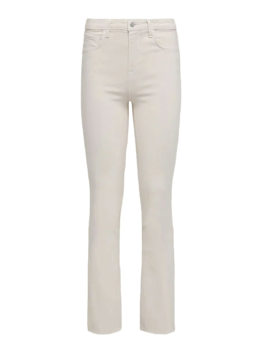 Kendra High Rise Crop Flare-Denim-Uniquities