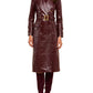 Celina Leather Trench Coat-Jackets-Uniquities