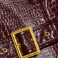 Celina Leather Trench Coat-Jackets-Uniquities