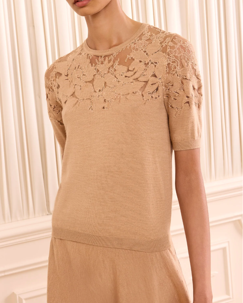 Ella Short Sleeve Lace Top