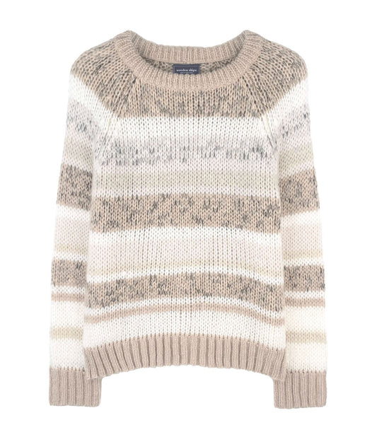 Inez Striped Raglan Crew-Sweaters-Uniquities