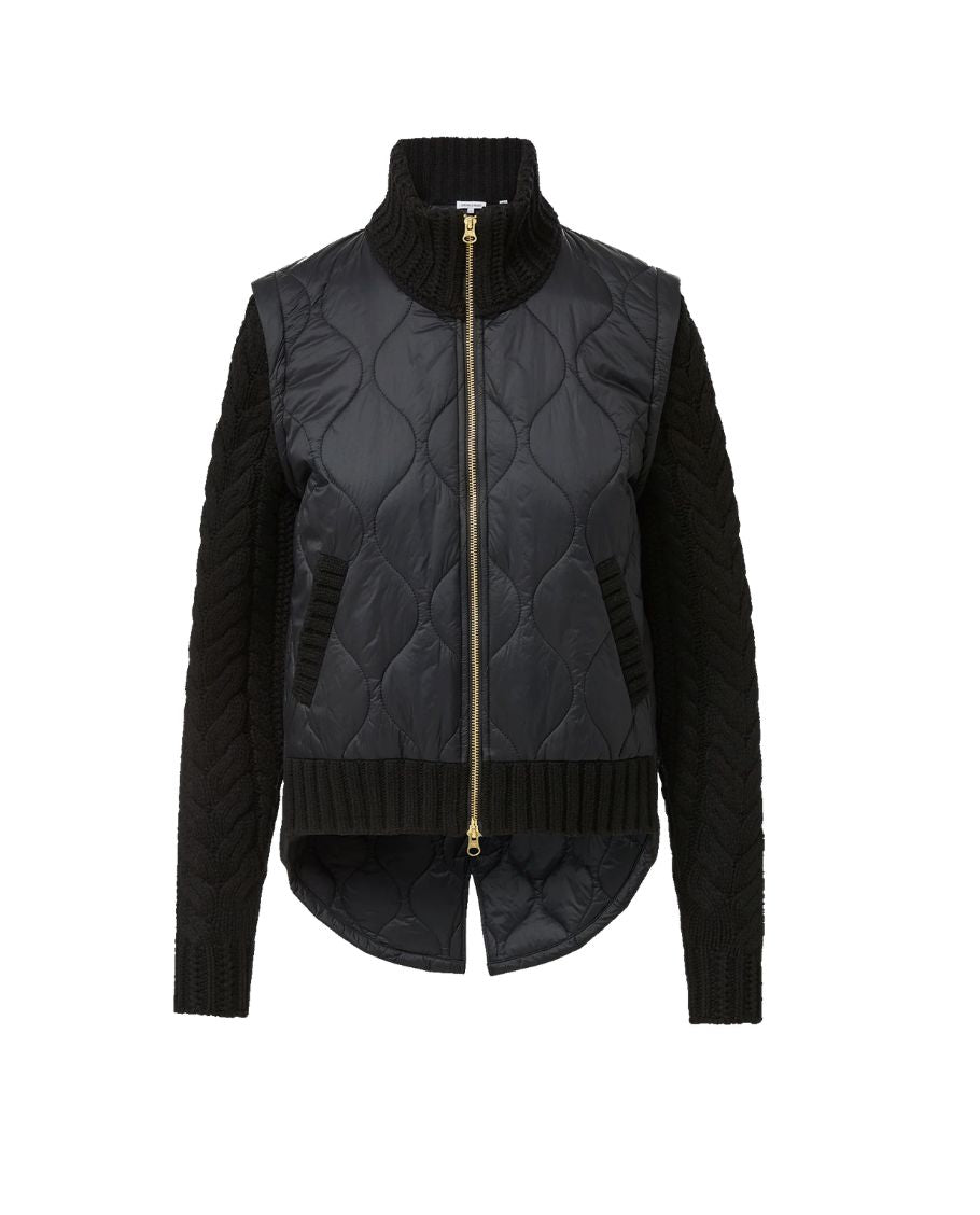 Patra Mixed Media Jacket-Jackets-Uniquities