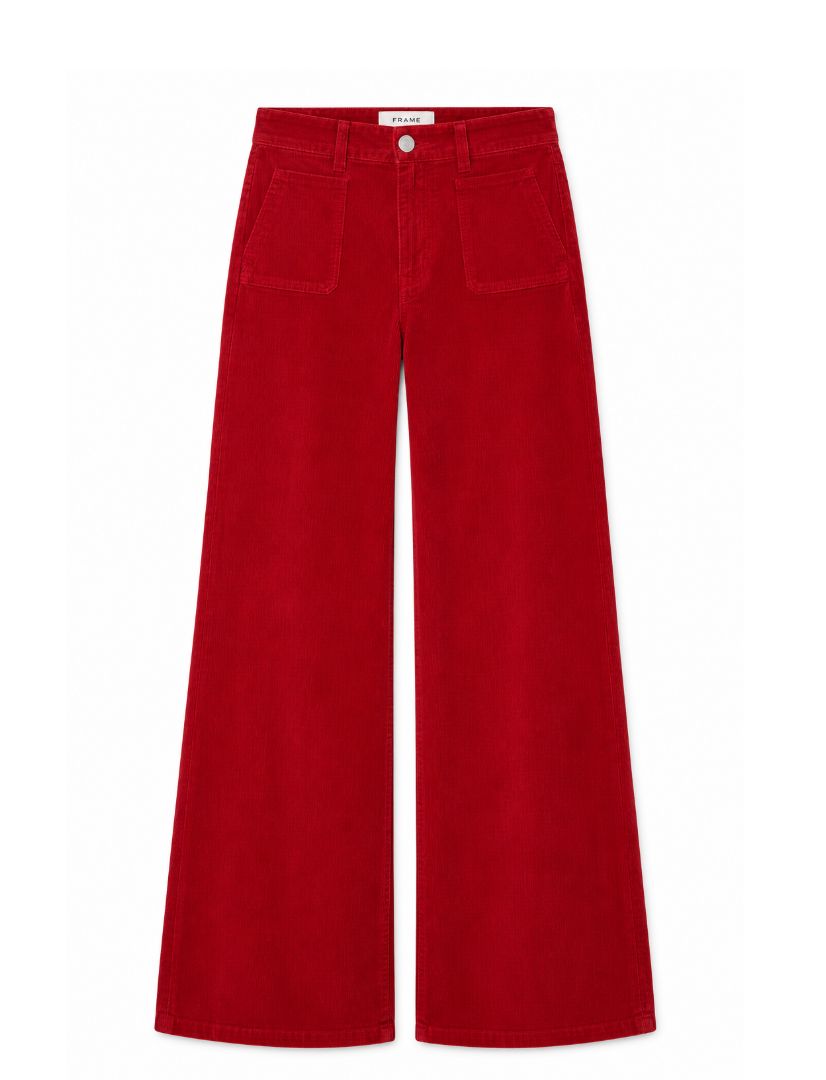 Le Slim Palazzo Pocket Corduroy by Frame - Image 1