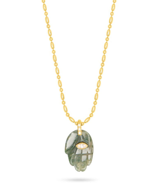 Hand Necklace Indian Agate-Jewelry-Uniquities