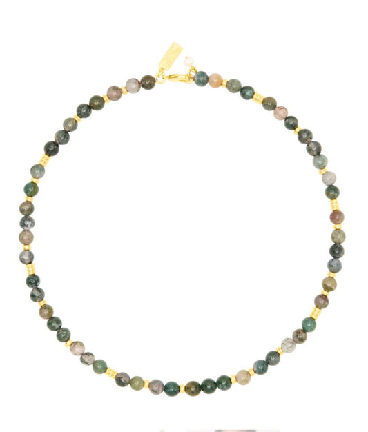 Jaipur Choker Indian Agate-Jewelry-Uniquities